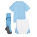 Maillot de foot Manchester City Domicile enfant 2023-24 Manches Courte (+ pantalon court)